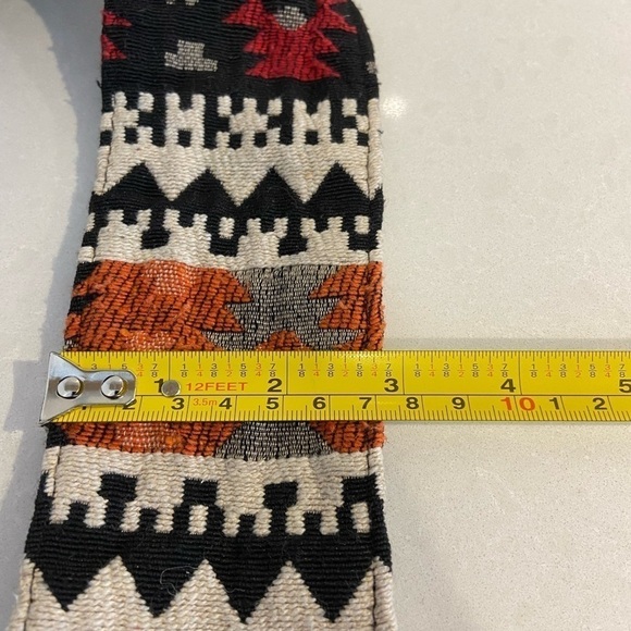 Boho Hippie Style Jacquard Zip Top Hobo Bag - Picture 4 of 11